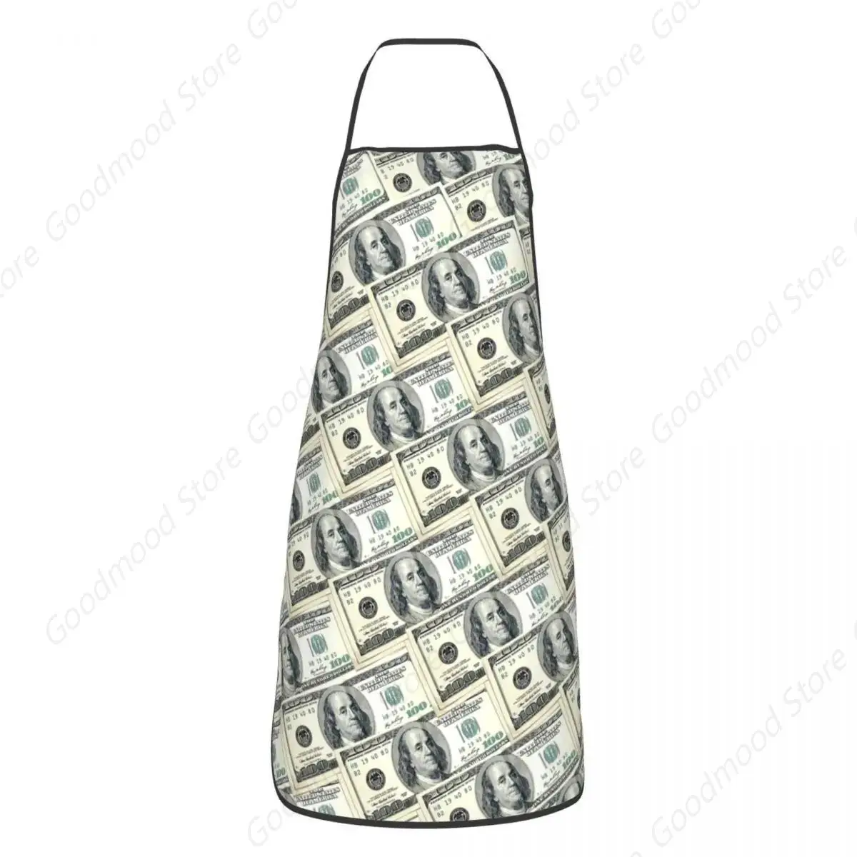 US Dollar Bill Banknote Bib Apron Men Women Unisex Kitchen Chef Money Pattern Tablier Cuisine for Cooking Baking Painting