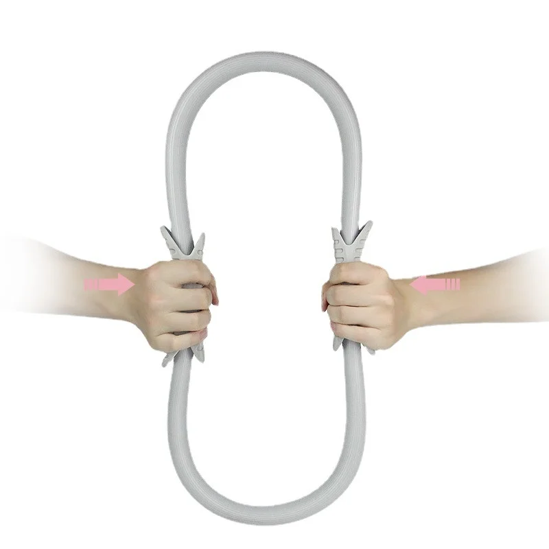 Multi-Color Magic Circle Pilates Ring EVA Material with Crescent Handle Wholesale Yoga Equipment with Bag Packaging