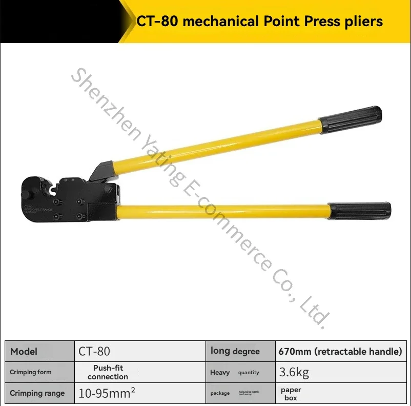 Crimping Terminals Copper Aluminum 10-240mm2 Cold Press End Mechanical Point Press Pliers Crimping Pliers Crimping Pliers