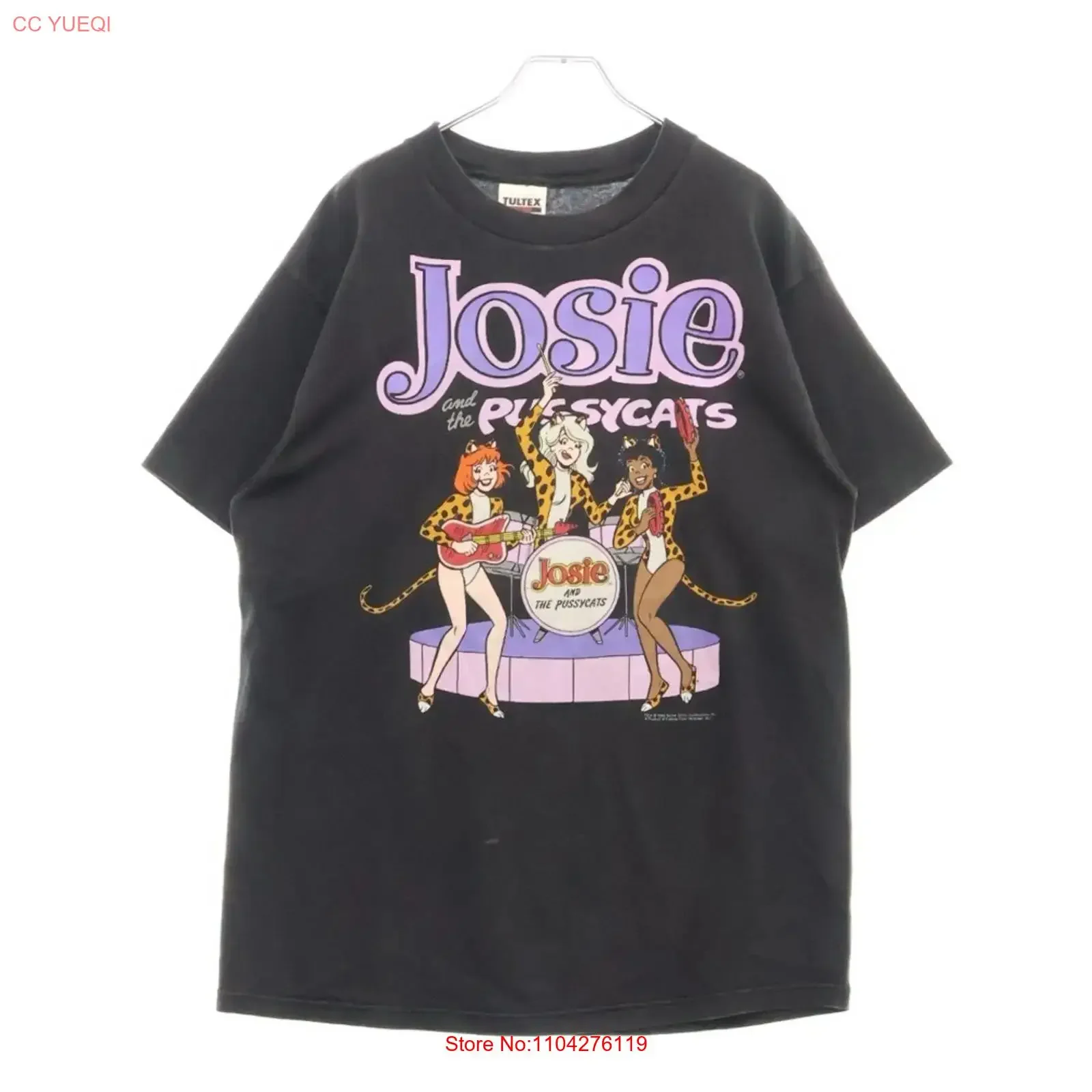 VINTAGE JOSIE AND THE PUSSYCATS FRONT PRINT T SHIRT SHORT SLEEVE CUT SEW Used 59 vintage Washed graphic Casual Unisex