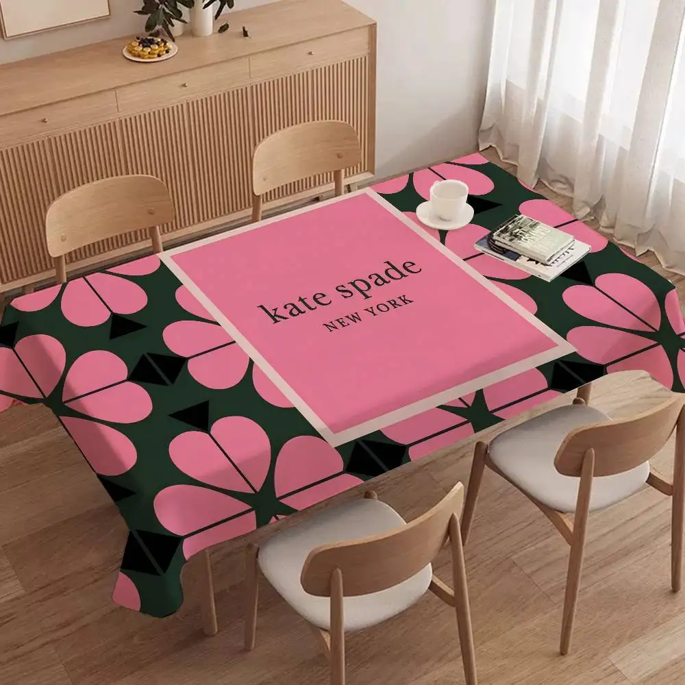 K-Kate S-Spade Waterproof And Oil-proof Tablecloth Bedside Table Dustproof Decorative Cloth Living Coffee Tablecloth