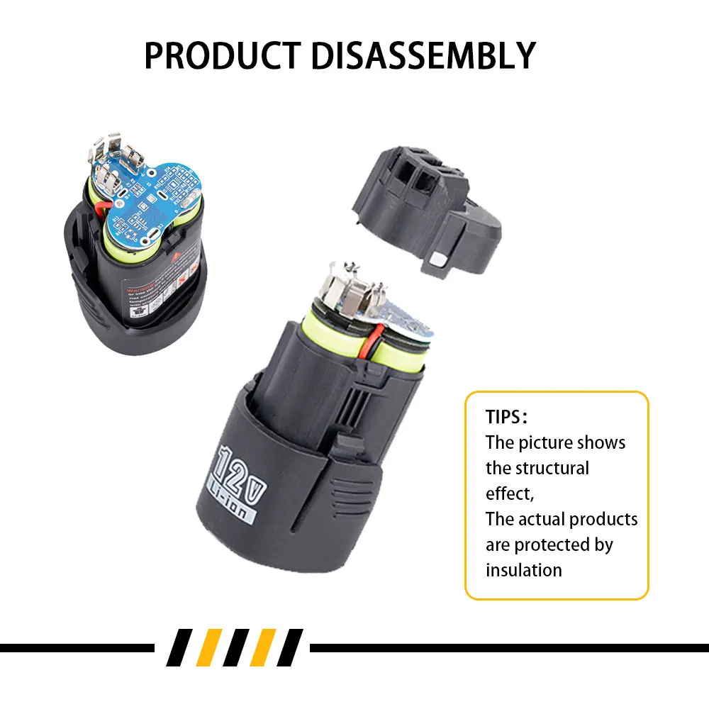 12V Lithium-ion Battery Charger Rechargeable Power Tool For Brushless Electric Screwdriver Drill For Bosch BS1220 Battery