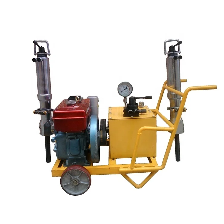 China electric hydraulic cylinders concrete stone splitter rock drill machine