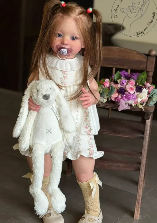 NPK 28inch Reborn Bonnie Blank Doll Kit Unpainted Fresh Color DIY Doll Parts with Body and Eyes