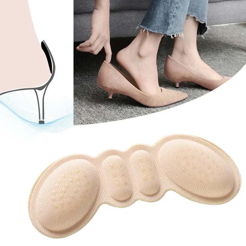 ผู้หญิง Heel Protector สําหรับเท้าบรรเทา Self-Adhesive สติกเกอร์รองเท้าส้นสูง Grips Liner Inserts Anti-Wear Patch ปรับขนาดเบาะ