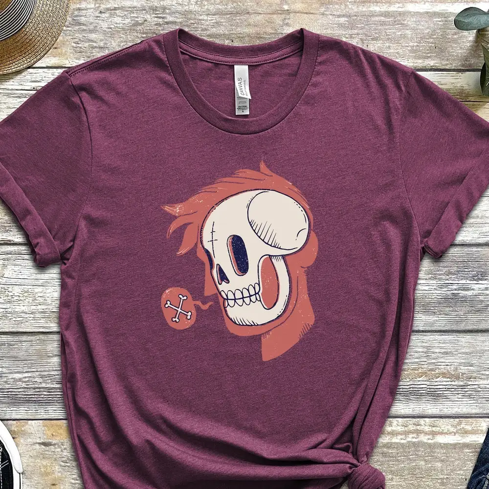 Bones T Shirt Skull Skeleton Empty Small Talk Illustration Design For Friend