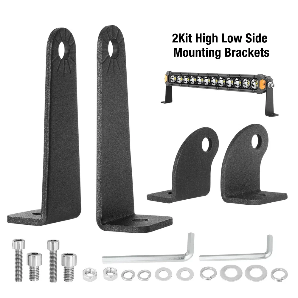 

Universal SUV Car Curved Straight LED Work Light Bar Bottom Mounted Bracket 4x4 Truck UTV Lightbar Holder LED Bar Slide Brackets
