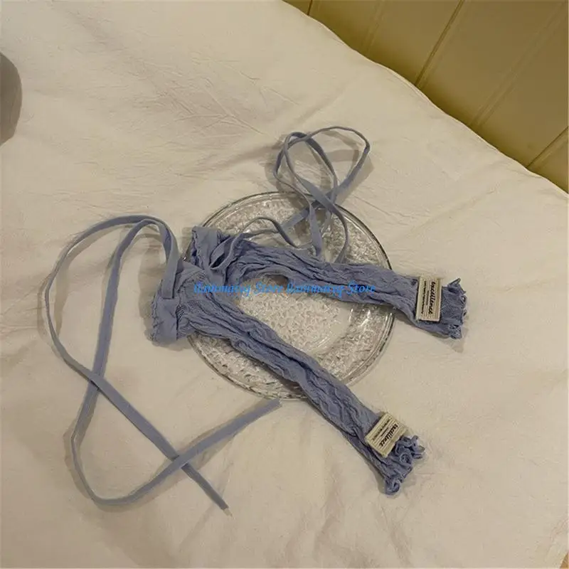 573B قفازات الباليه الجميلة بأكمام قصيرة وربطة عنق للحفلات التنكرية بأكمام قصيرة مع ربطة عنق للفتيات المراهقات