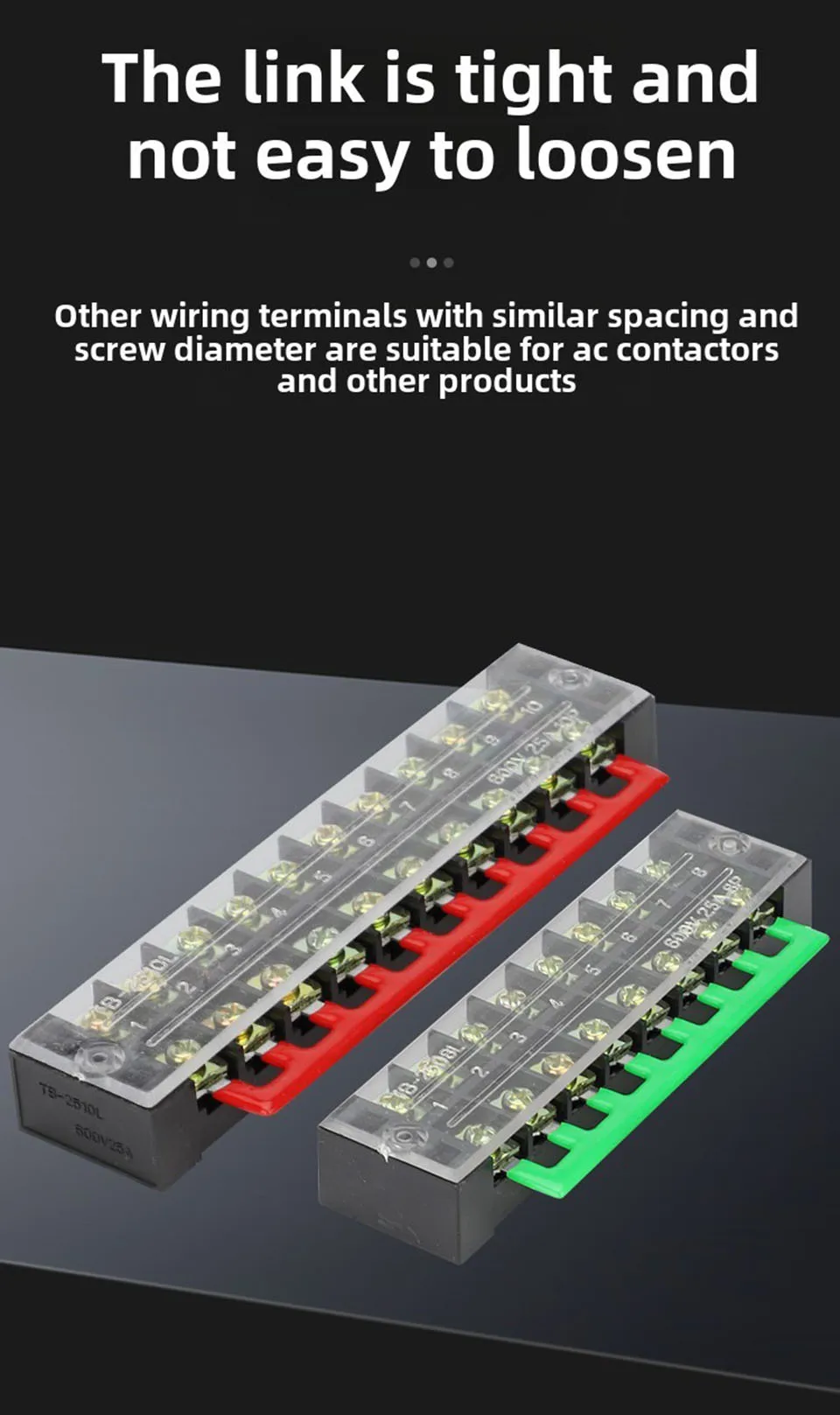 TB Terminal Busbar-Drahtverbinder 15A25A45A Kombiniertes Kurzschlussstück U-Typ Kupfer-Leistungsschalter Busbar-Verbindungsstück Isolierter Drahtverbinder – Detail 2
