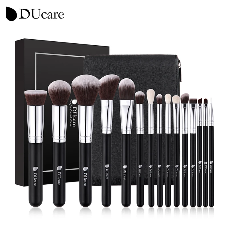 DUcare Professional Makeup Brushes Set 15-32Pcs Makeup Brush Set Synthetic Foundation Powder Blush Eyeshadows Highlighter Brush