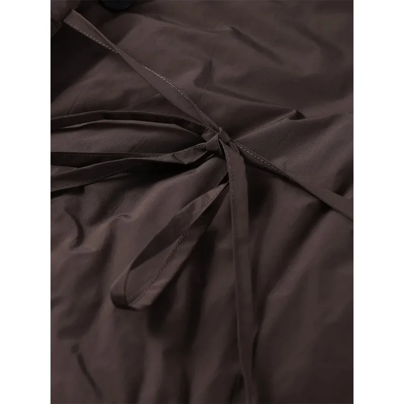 Jaquetas de inverno marrons femininas gola engrossar manga cheia casacos de algodão acolchoados 2025 moda senhora casual quente solto outwear