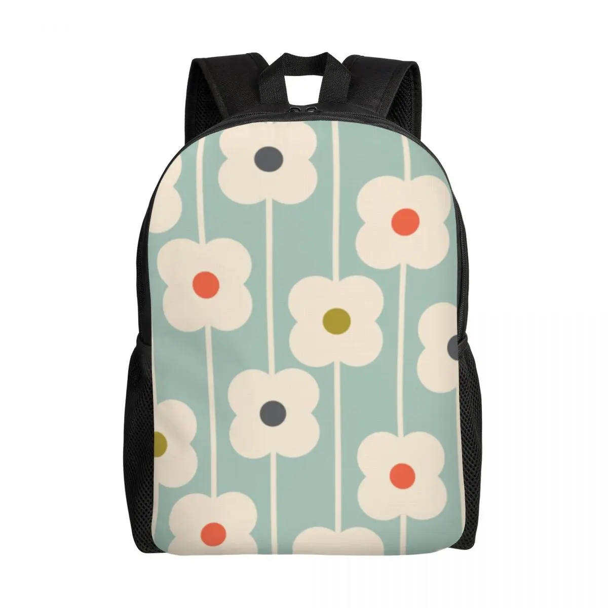 Personalized Orla Kiely Multi Stem Backpacks Women Men Basic Bookbag for School College Scandinavian Mid Century Modern Bags