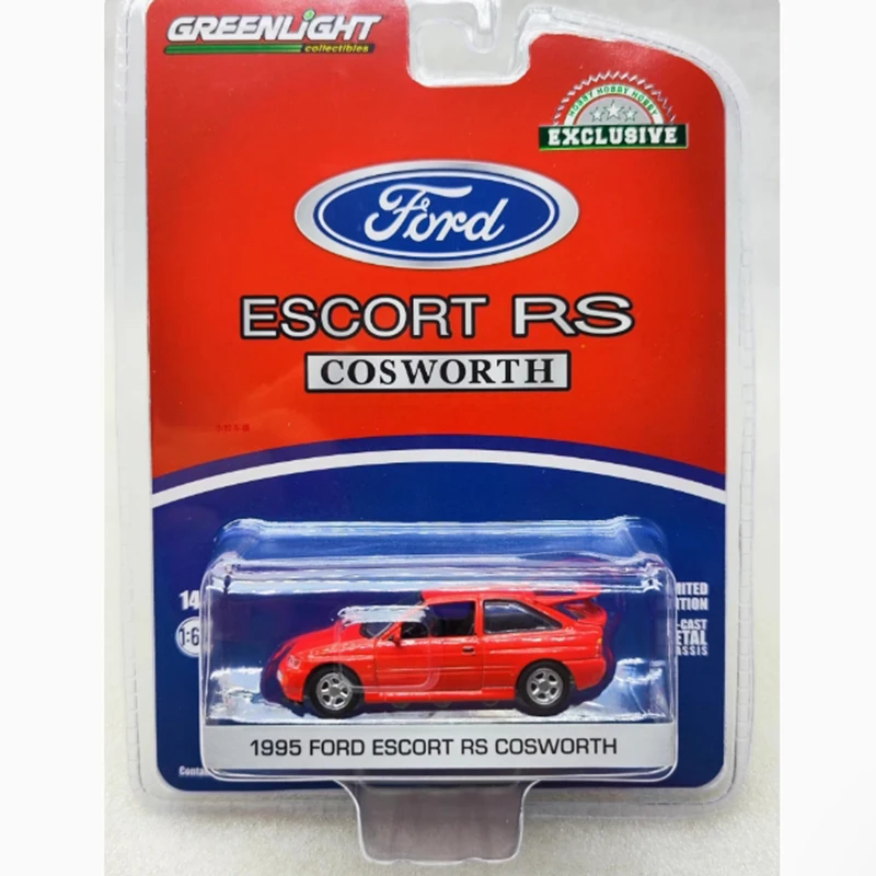 

Greenlight масштаб 1:64 1995 Эскорт RS Cosworth сплав имитация модели автомобиля статическая коллекция украшенные праздничные игрушки сувенирный подарок