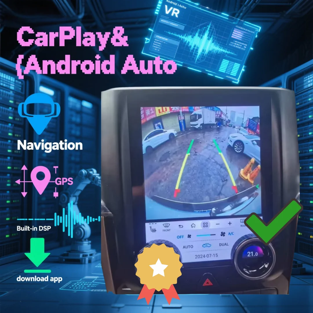 9.7 Inch Car Radio For Dodge Ram 2013-2018 Android Touch Screen  Multimedia Player Carplay GPS Navigation Heat Unit 2025 Upgrade