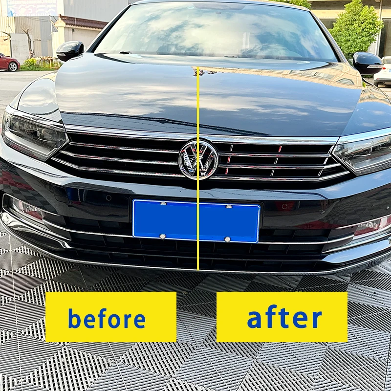 Front Grille High Gloss Chrome Decorative Strip For VW Passat B8 Variant 2015 2016 2017 2018 2019 Chrome Plated Bright Strip