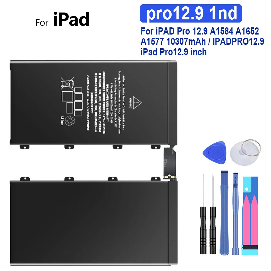 10307mAh Tablet Battery For IPad Pro 12.9 A1577 A1584 A1652 Bateria Replacement With Tools