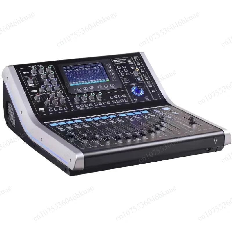 22 Channel Digital Mixer DSP Audio Mixing Console with Electric Fader, 4.3 Inch Touchscreen and Remote Control