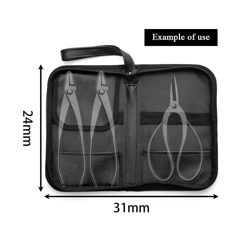 Ferramentas bonsai conjunto de ferramentas caso feito de couro sintético durável # TKB-02 feito pela empresa tianbonsai