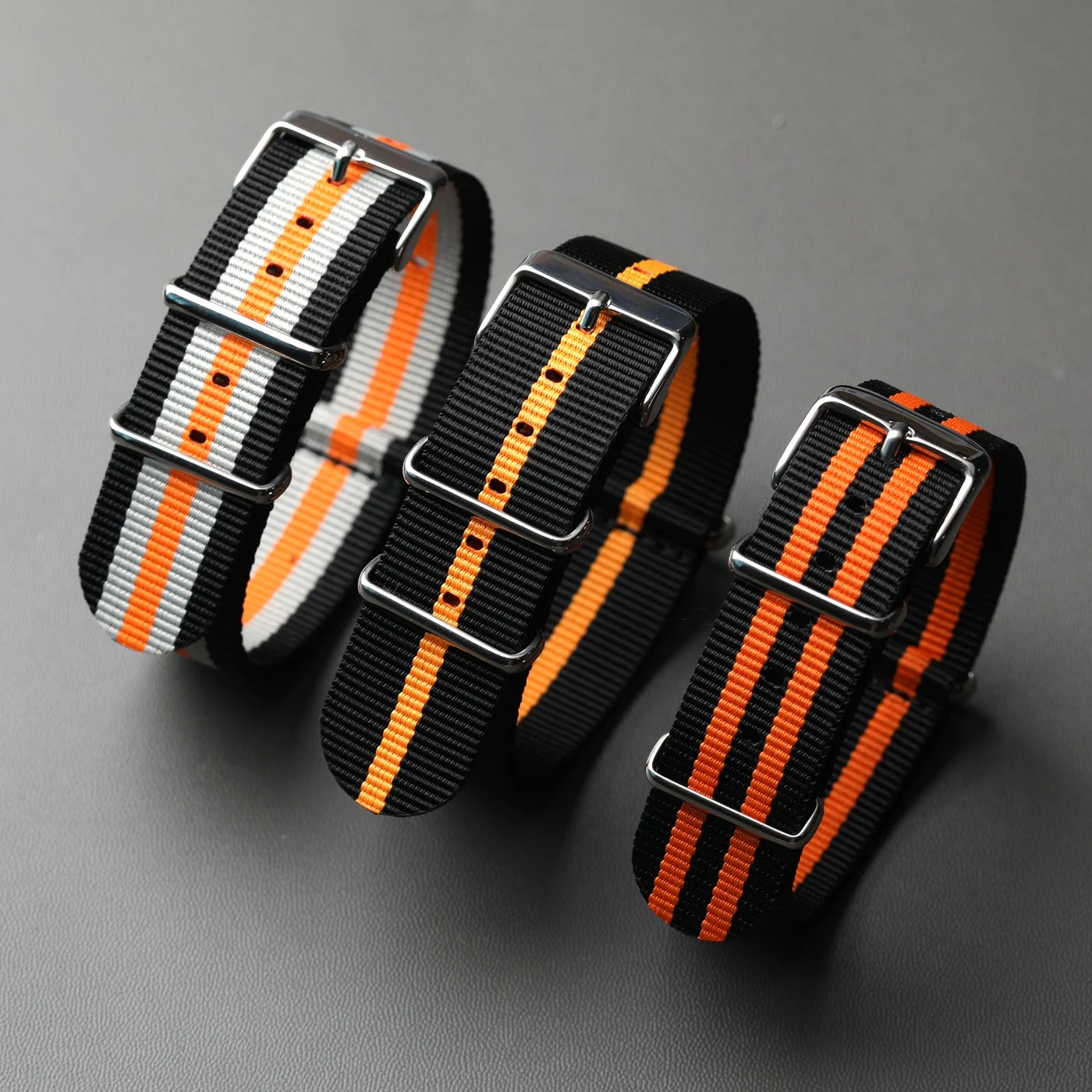 Nylon woven strap 18 20 22 24mm wear-resistant and waterproof male compatible pilot strap, retro soft bracelet