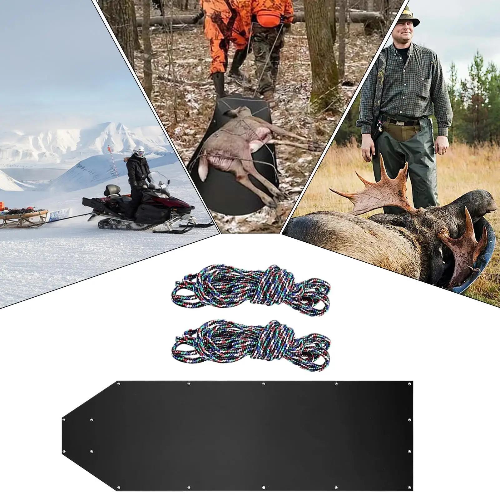 الغزلان زلاجات الثقيلة الغزلان سحب عربة الصيد نقل عربة في الهواء الطلق والعتاد للنقل سجل تتحرك الكأس سحب الرجال في الهواء الطلق ساندي