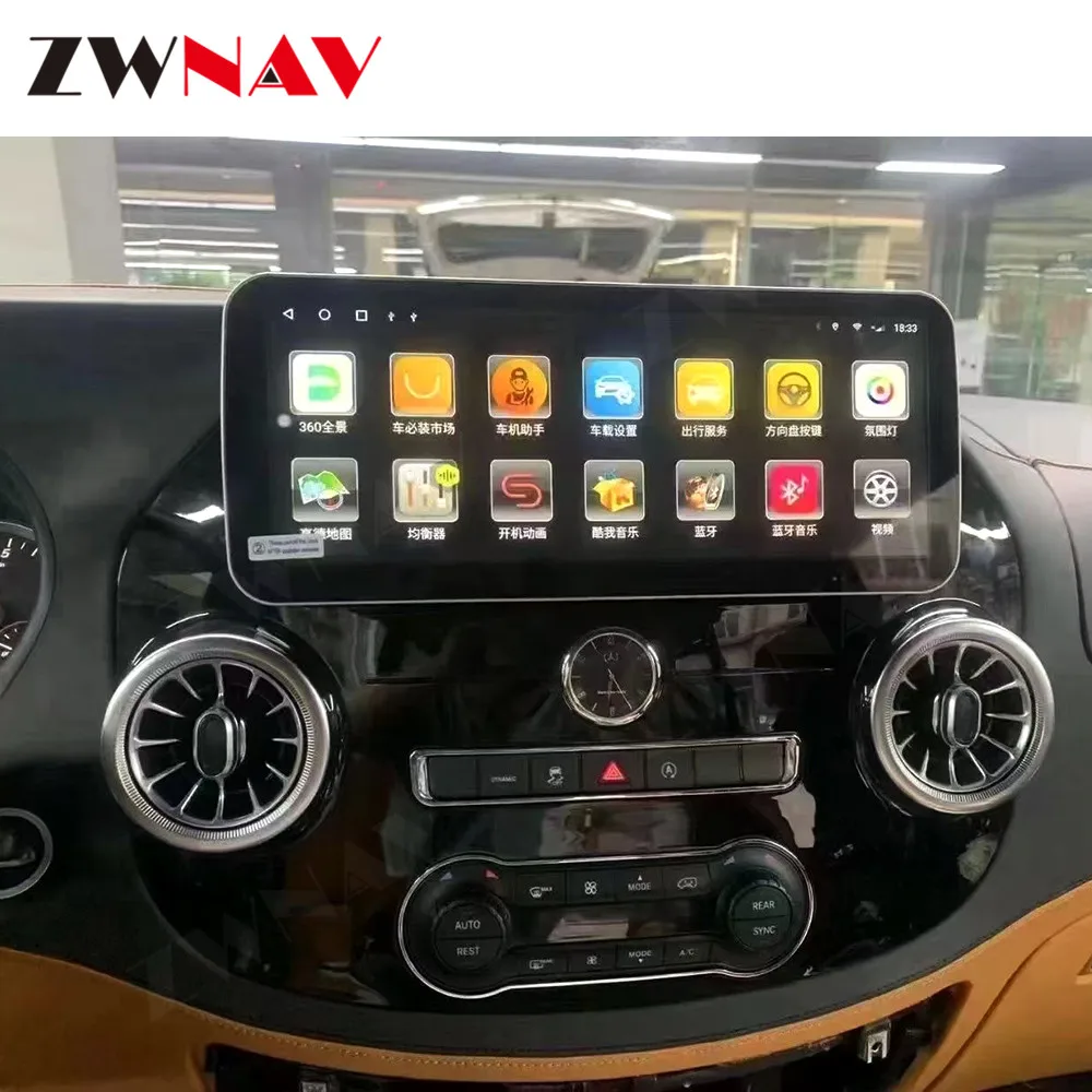 

Android для Mercedes Benz Vito 2016-2020Car Радио мультимедийный DVD-плеер стерео беспроводной Carplay Bluetooth головное устройство обновленная