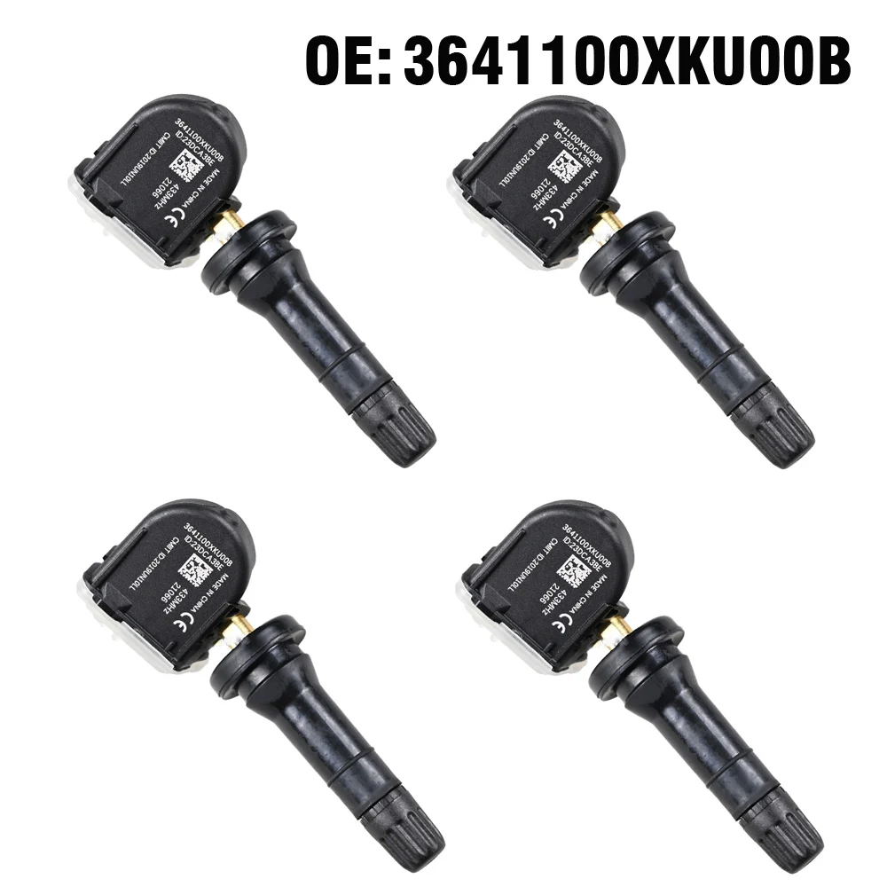 

4pcs Car Tire Pressure Sensor Monitoring System TPMS 433MHz For Haval HL H2 H5 H6 H7 For Great Wall C30 433MHZ