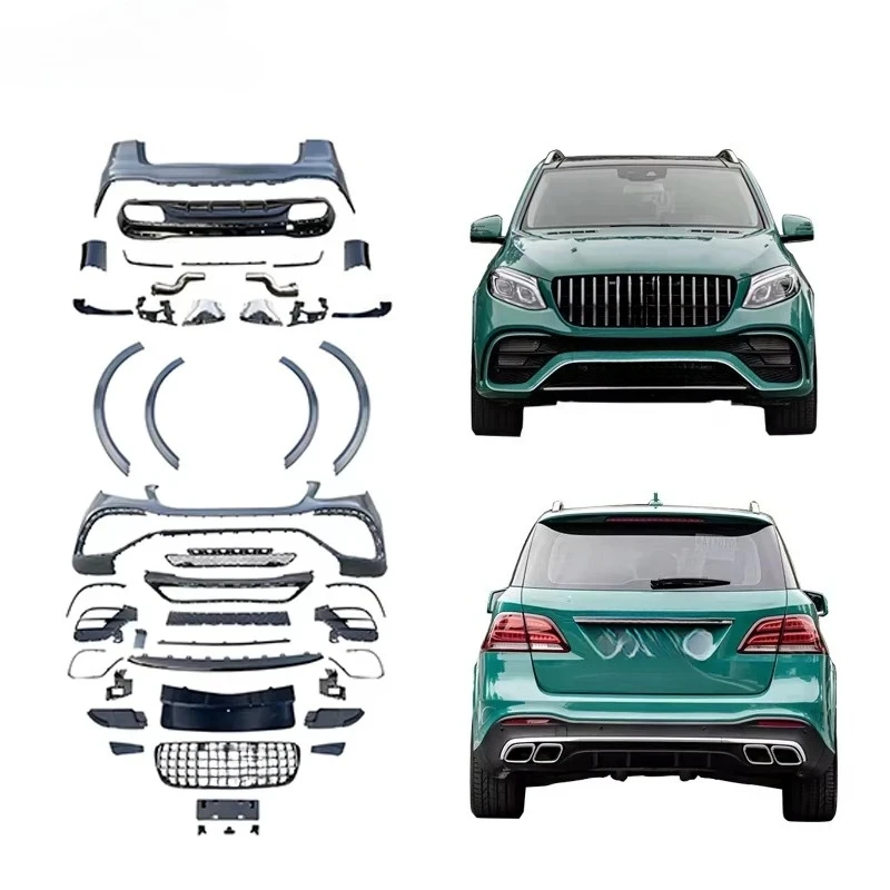 

Car Bumper W166 Upgrade 2020-2022 W167 GLE63 Body Kit Old Upgrade New Bumper Flare Diffuser