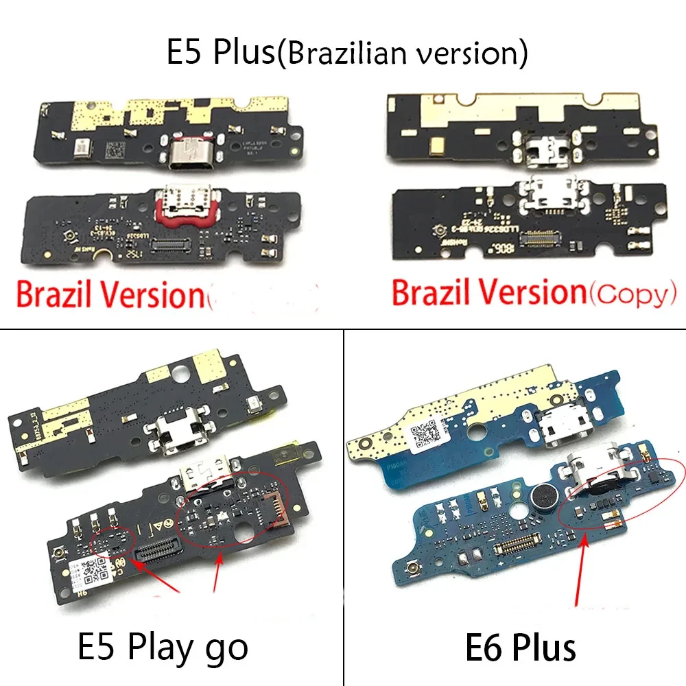 NEW USB Charger Dock Connector Charging Board Port Microphone Flex Cable For Motorola Moto E3 E4T E4 E5 E7 E6 Plus E5 Play Go