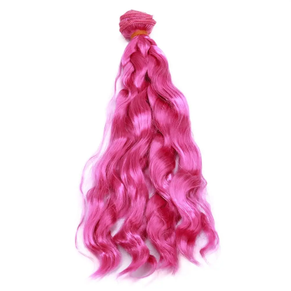 1M*20CM Doll Hair Milk Silk Imitation Wool High-temperature Wire Wave Curly Hair For 1/3 1/4 1/6 1/12 Dolls Wigs Accessories