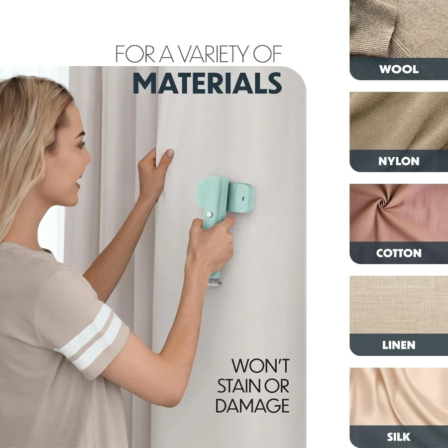 مكواة بخار محمولة للسفر في الملابس: مزيل تجاعيد قماش فعال مع قفاز مقاوم للحرارة 18 ثانية تسخين سريع 90 مل لون ماء #6