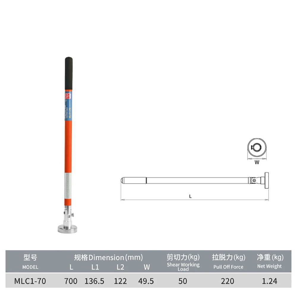Strong Magnetic Ultra-Long-Distance Safety Traction Control, Lifting Crane Anti-Shaking Iron Plate Handling Auxiliary Tool