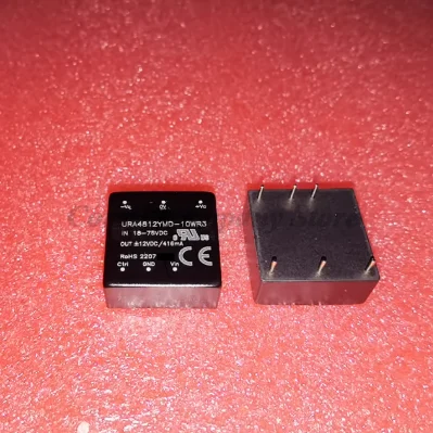 2PCS URA4812YMD-10WR3 DC-DC Power module 12V 10W 416mA coreeFree shipping