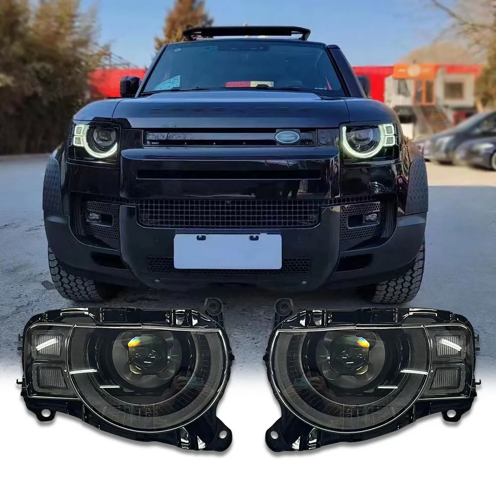 Car Bodykit Parts Exterior Accessories Apgrade To Full LED Headlamp for 2020 LR Defender 90 110