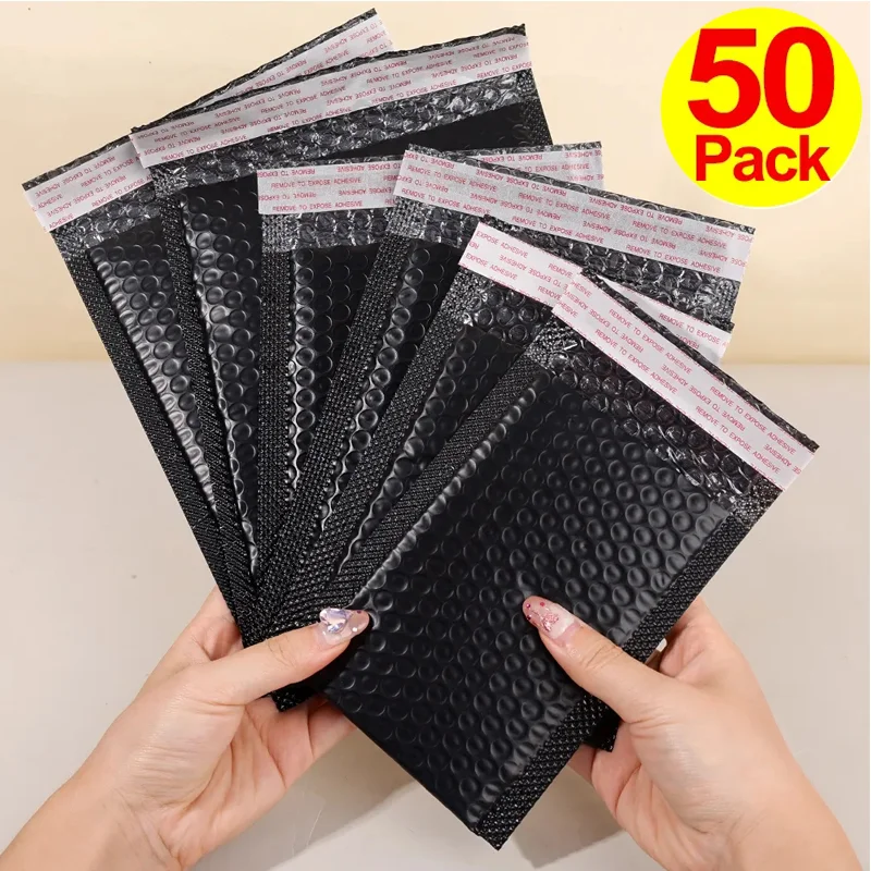 1-50PCS Parcel Packing Protection Bubble Envelope Poly Foam Courier Mailer Padded Envelope Fragile Waterproof Shipping Bags