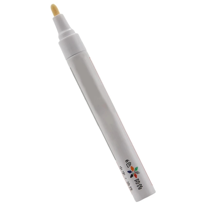 قلم طلاء معدني دائم لإطارات السيارة ، 8 علامات بيضاء