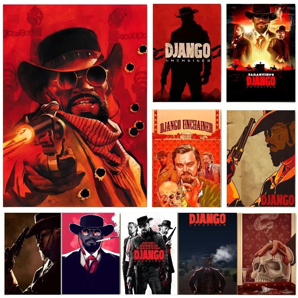 1PC Django Unchained Poster Paper Print Home Living Room Bedroom Entrance Bar Restaurant Cafe Art Painting Decoration