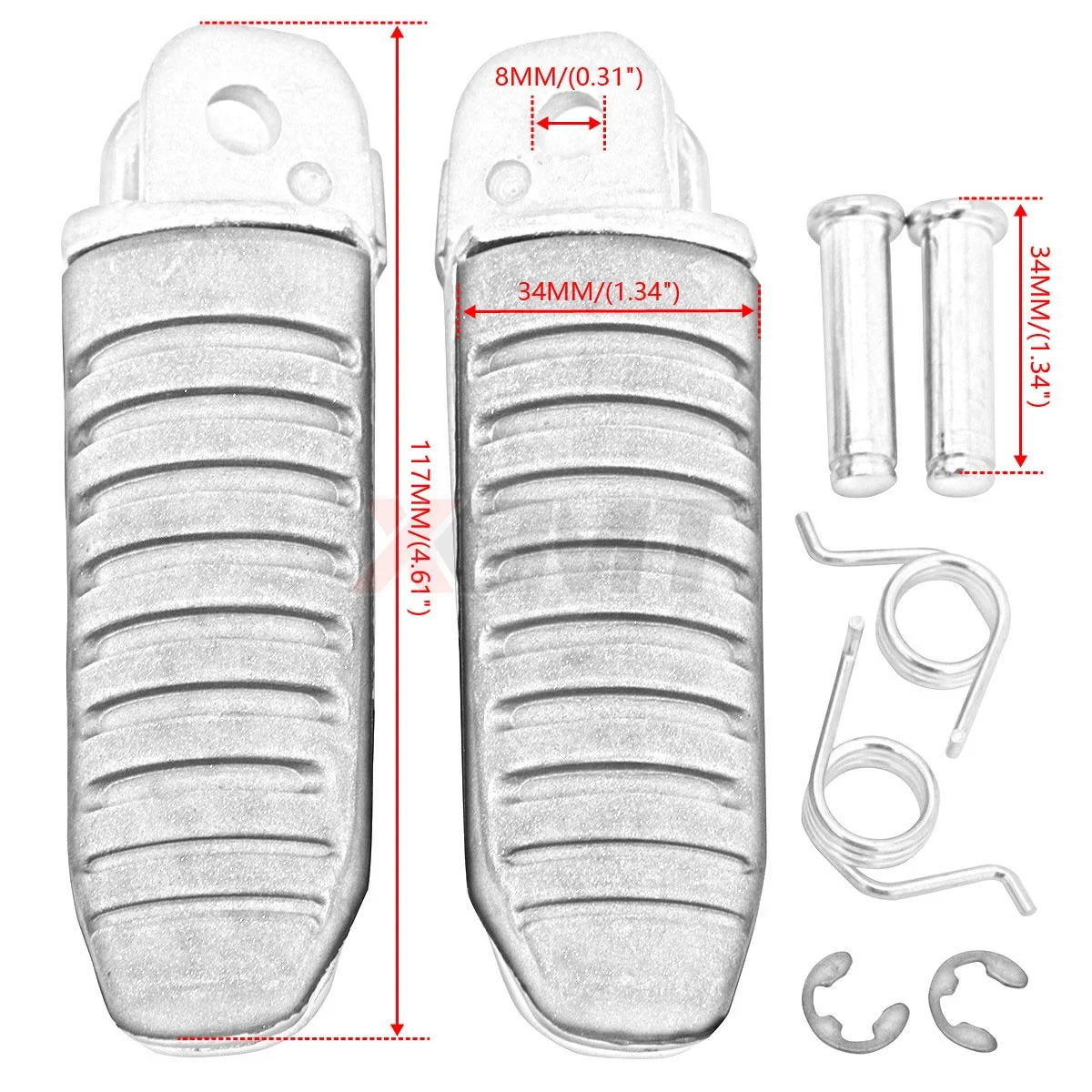 Motorcycle Front Footrests Foot Pegs For Suzuki GSF600 BANDIT600 1996-2000 RF600 1993-1998 BANDIT 400 GSF400 GK75A GSX400 1991