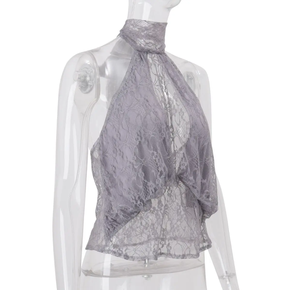 Yedinas Ausgeschnittene Sexy Spitzen-Tanktops für Damen Ärmellos Koreanischer Stil Viele Bewertungen Sommerliche Neckholder-Tops 2000er Jahre Kleidung Y2k Tanktops – Detail 9