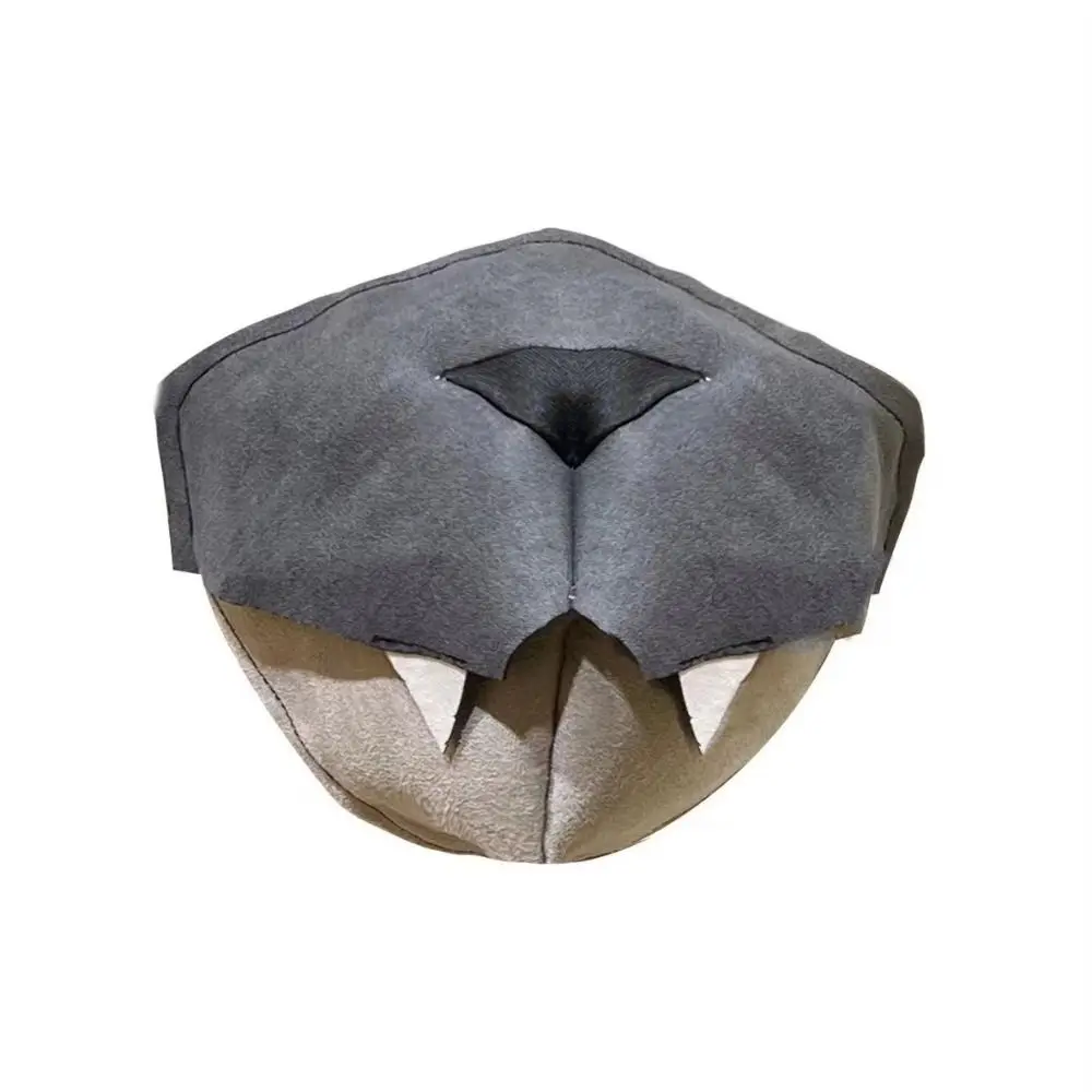 Único móvel 3d animal máscara respirável novidade engraçado animal boca máscara confortável macio pássaro bico rosto capa festivais