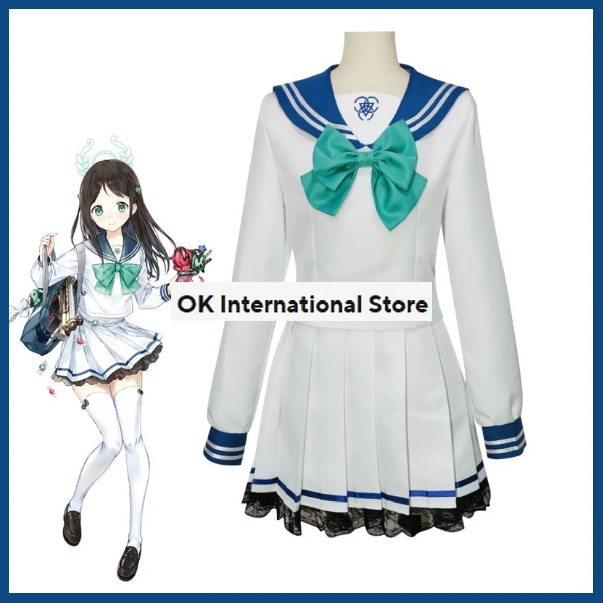 Anime Game Blue Archive Kurimura Airi Cosplay Costume Japan South Korea JK School Uniforms Skirt Adult Woman Lovely Sailor Suit