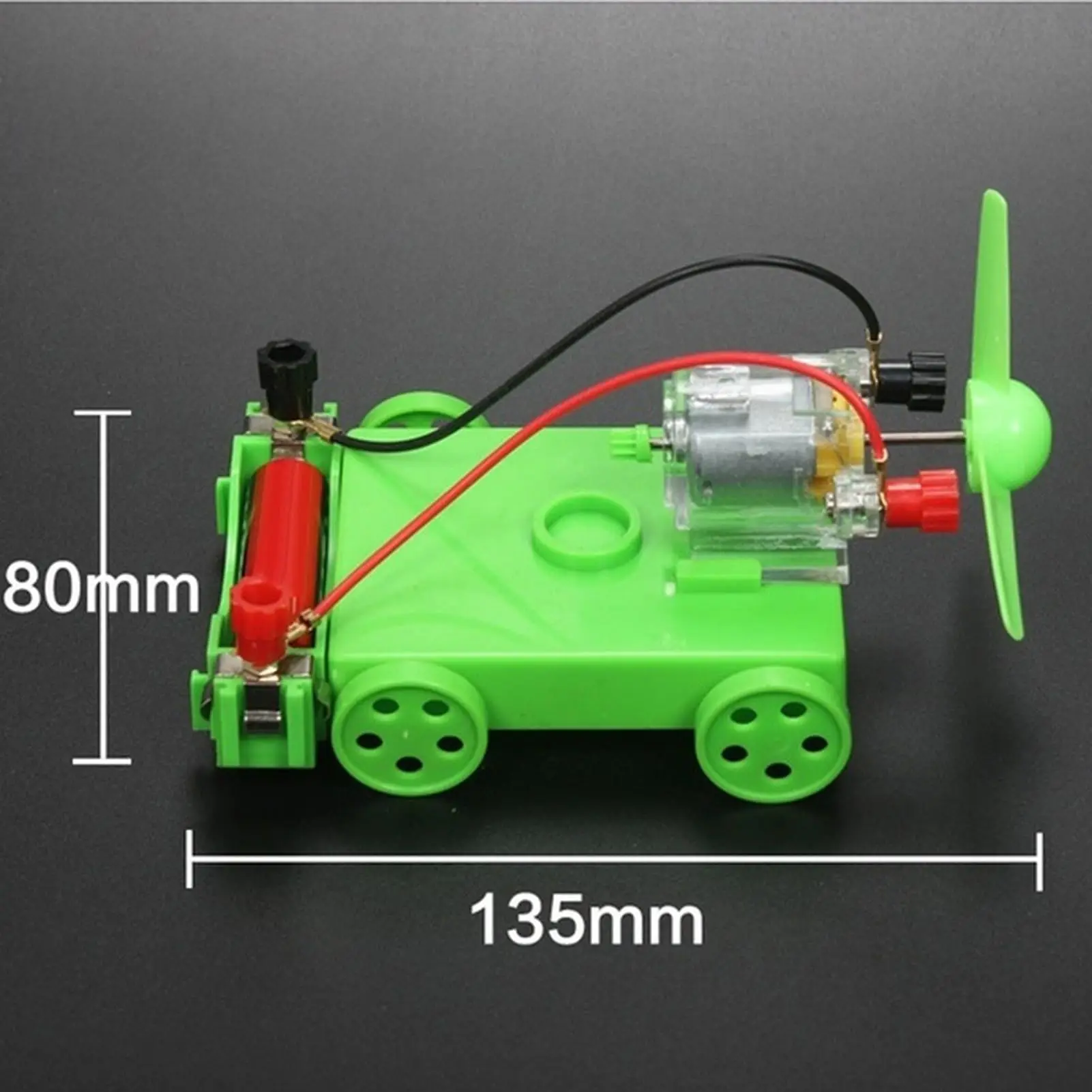 Physics Science Lab Learning Circuit kit, Electricity Experiment Set,DIY DC Electrical Motor Model Wind Powered Carts Building C