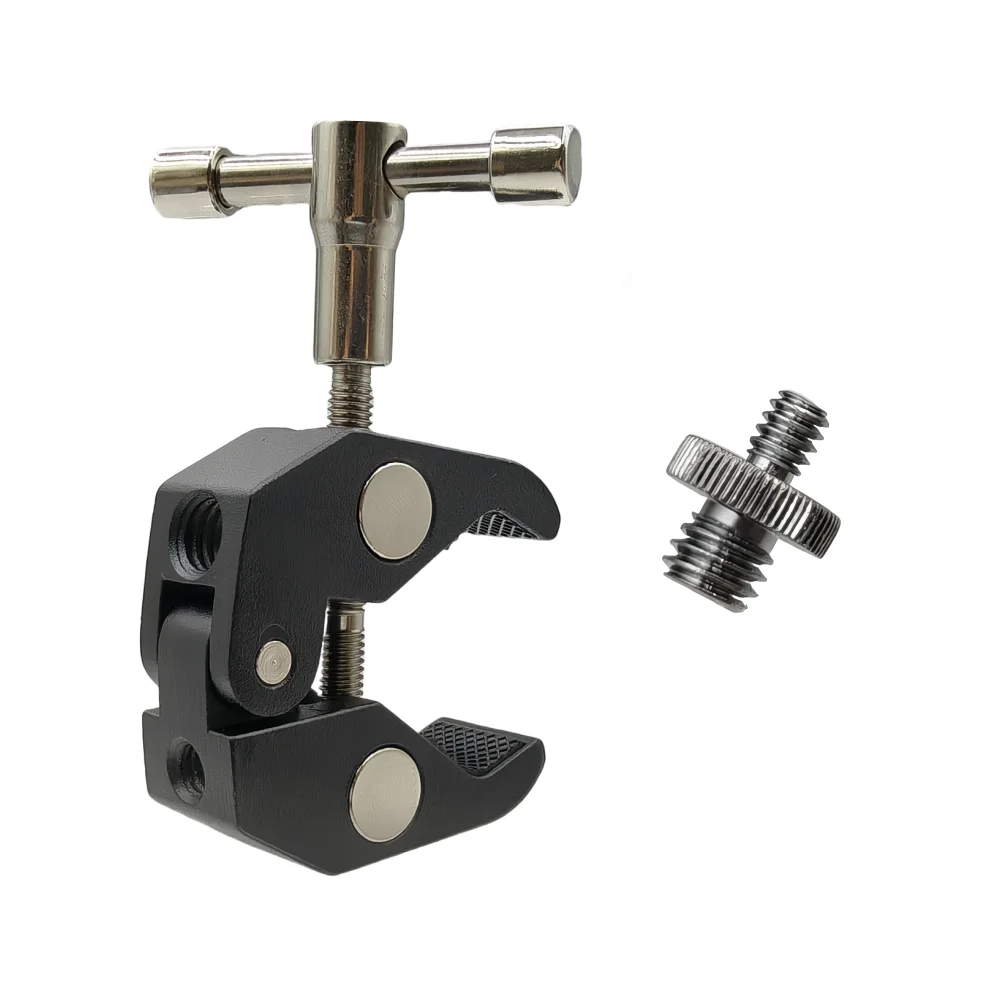 Super Clamp Clip Aluminum Alloy Metal Bracket With 1/4 To 3/8 Screw For Gopro Dji DSLR Action Camera Accessories