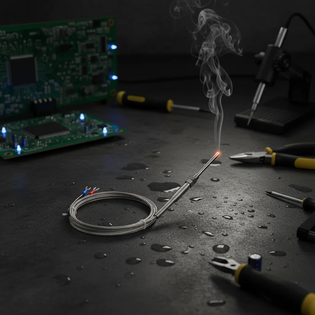 

1Pc K-Type Thermocouple Probe Stainless Stee Probe 1/2/4mm Temperature Sensor For Heating System Automation Control