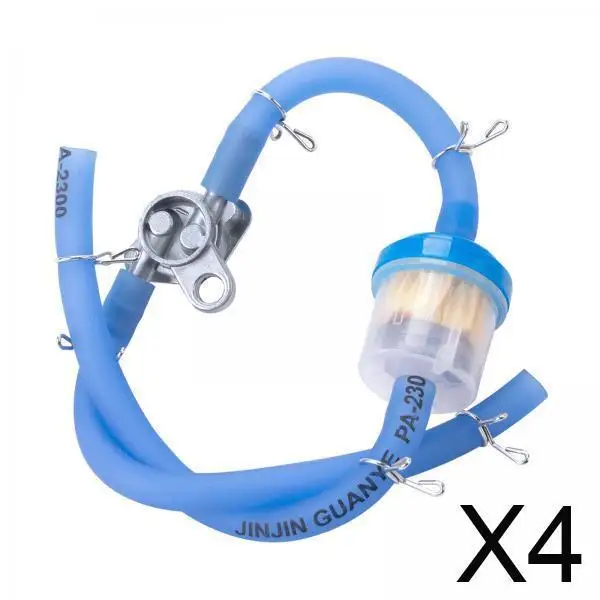 

Gas Fuel Line Hose Kit Aluminum Alloy Filter Clamps Automotive Fuel Filter Set for 50cc 150cc Motorcycle ATV
