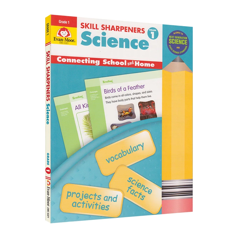 

Evan-Moor Skill Sharpeners: Science, Grade 1 Workbook,aged 4 5 6 7, English book 9781629381534