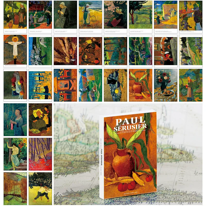 

30Pcs/Set Paul Serusier Art Postcards - Famous French Artist Painting Art Greeting Cards Postcard Stationery Supplies