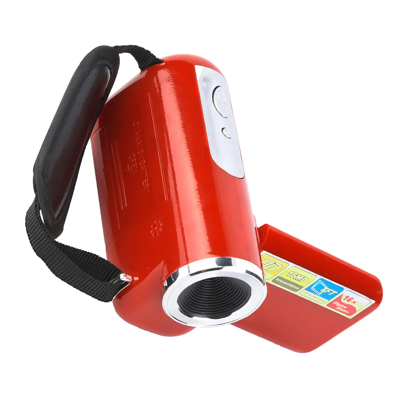 كاميرا فيديو رقمية عالية الدقة للأطفال محمولة مع شاشة TFT LCD لعبة حمراء للأطفال متعة إبداعية