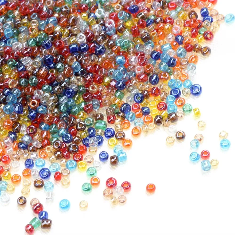 25 جرام/وحدة 2 مللي متر سحر التشيكية شفافة بريق الزجاج البذور الخرز سوار ذاتي الصنع قلادة لصنع المجوهرات النتائج اكسسوارات #6
