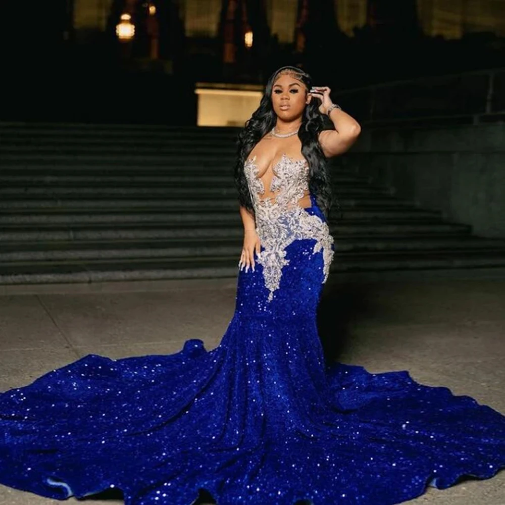 rhinestones for prom dresses Rhinestones Plunging Neck Pink Trumpet Prom Dress main image 1