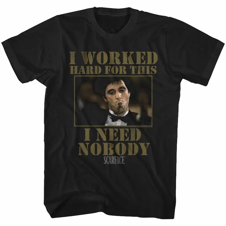 

Scarface Nobody Black TShirt